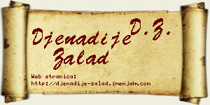 Đenadije Zalad vizit kartica